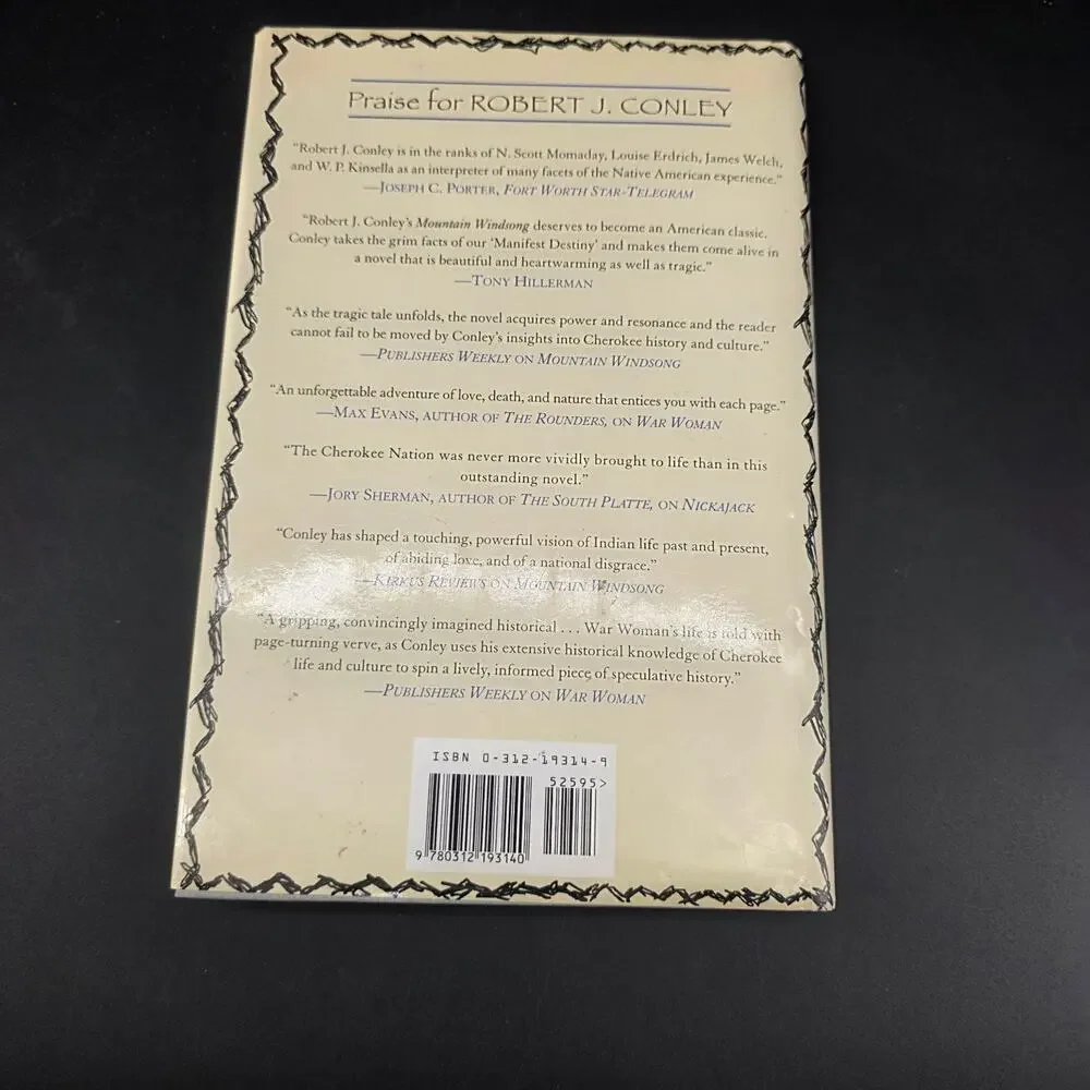 The Peace Chief Robert J. Conley 1st Ed 1998 Native American Novel